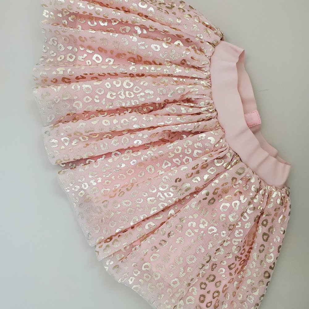 Huxbaby Metallic Leopard Tulle Skirt - NWT 12-18M